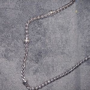 Zales Neckless and braclet set serling silver